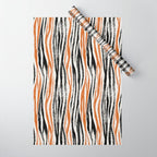 Black Forest Stripes terracotta Wrapping Paper Gallery Image 1