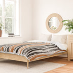 Black Forest Stripes terracotta Duvet Cover Gallery Image 2