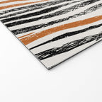 Black Forest Stripes terracotta Welcome Mat Gallery Image 2