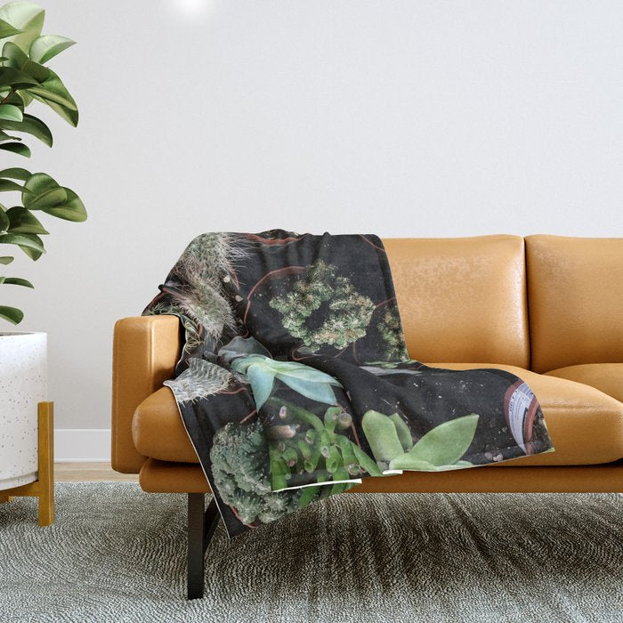 Plant Collection Throw Blanket Gallery Image 1