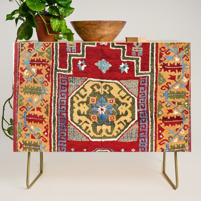 Konya Central Anatolian Niche Rug Print Credenza Gallery Image 1