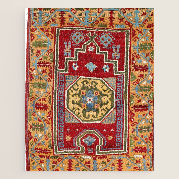 Konya Central Anatolian Niche Rug Print Jigsaw Puzzle Gallery Image 1