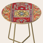 Konya Central Anatolian Niche Rug Print Side Table Gallery Image 2