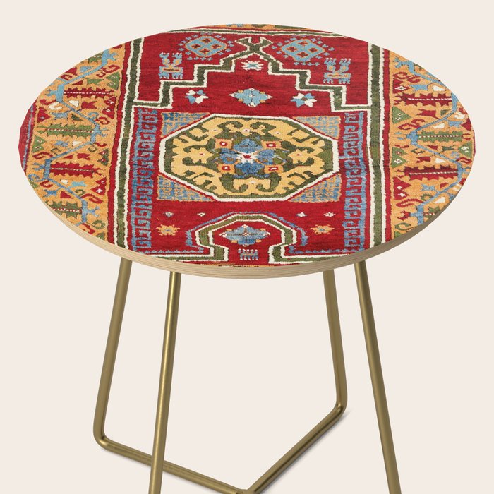 Konya Central Anatolian Niche Rug Print Side Table Gallery Image 2