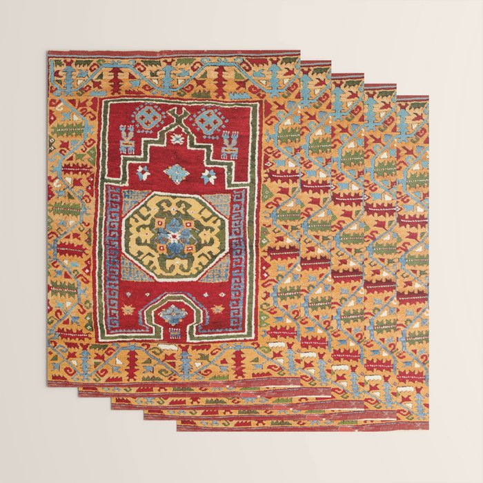 Konya Central Anatolian Niche Rug Print Wrapping Paper Gallery Image 3