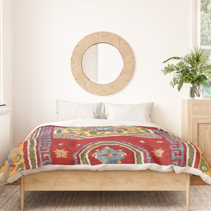 Konya Central Anatolian Niche Rug Print Duvet Cover Gallery Image 3