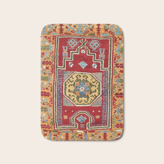 Konya Central Anatolian Niche Rug Print Bath Mat Gallery Image 1