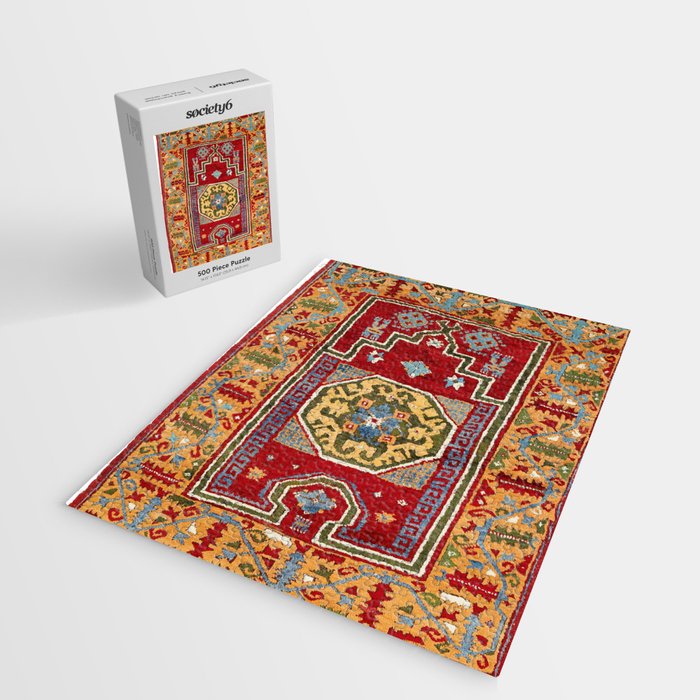 Konya Central Anatolian Niche Rug Print Jigsaw Puzzle Gallery Image 2