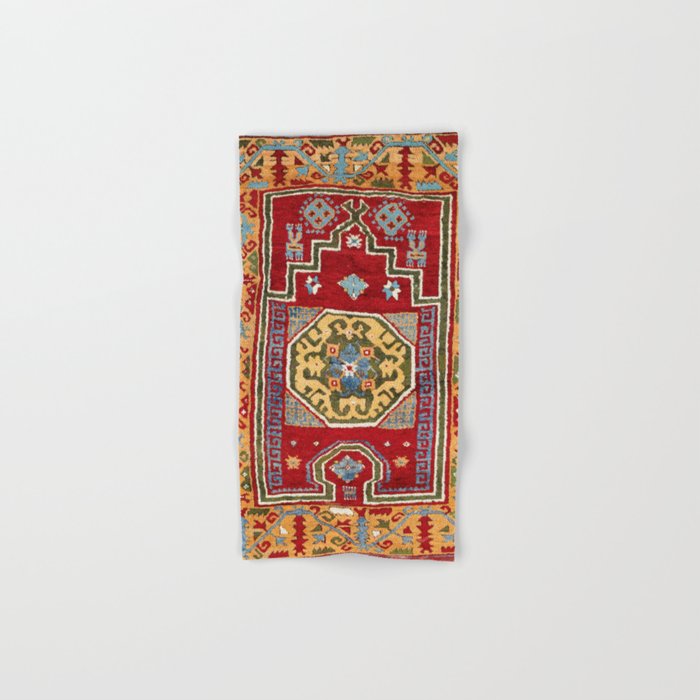 Konya Central Anatolian Niche Rug Print Bath Towel Gallery Image 1