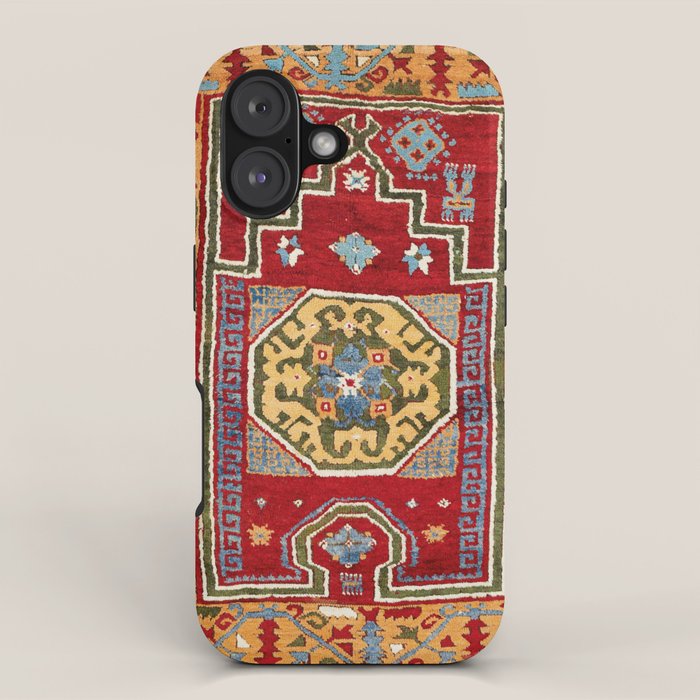 Konya Central Anatolian Niche Rug Print iPhone Case Gallery Image 1