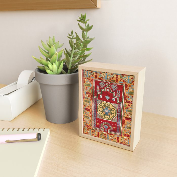 Konya Central Anatolian Niche Rug Print Mini Art Print Gallery Image 2