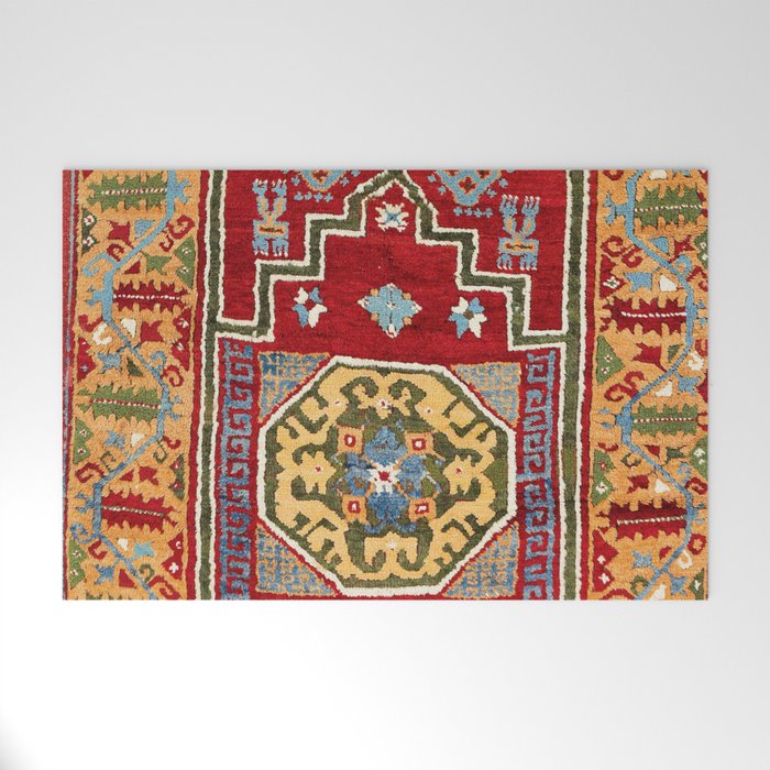 Konya Central Anatolian Niche Rug Print Welcome Mat Gallery Image 1