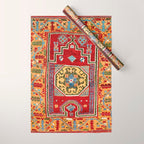 Konya Central Anatolian Niche Rug Print Wrapping Paper Gallery Image 1