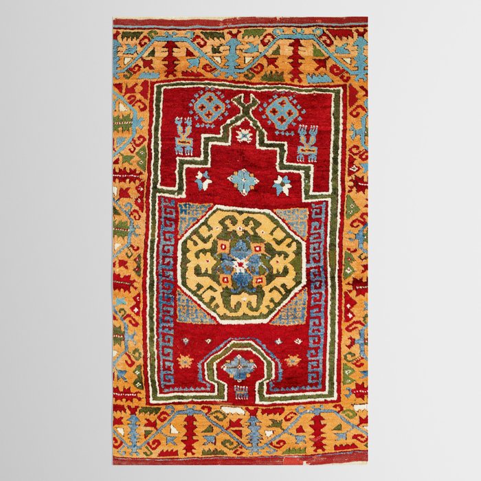 Konya Central Anatolian Niche Rug Print Tablecloth Gallery Image 2