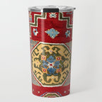 Konya Central Anatolian Niche Rug Print Travel Mug Gallery Image 1
