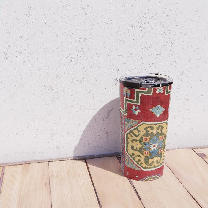 Konya Central Anatolian Niche Rug Print Travel Mug Gallery Image 4