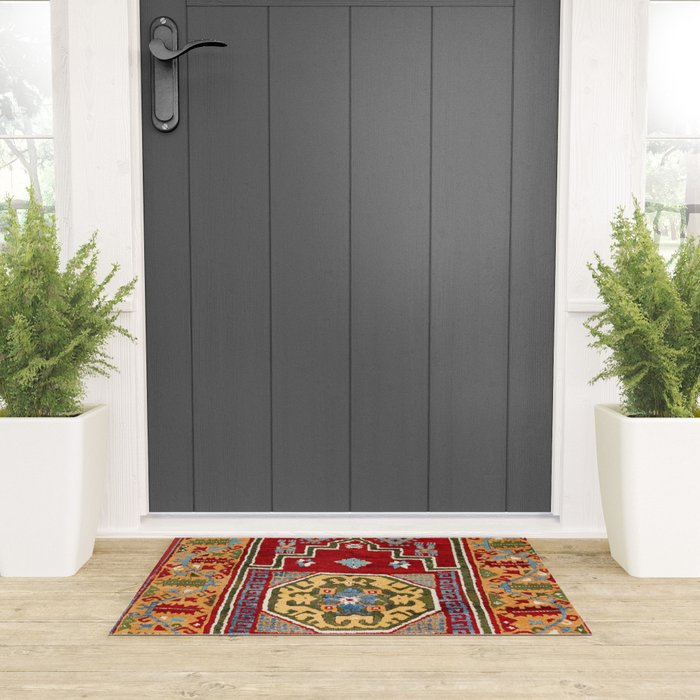 Konya Central Anatolian Niche Rug Print Welcome Mat Gallery Image 3