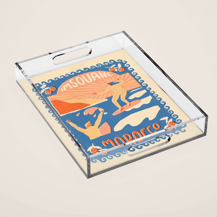 Morocco surf Acrylic Tray Gallery Image 1