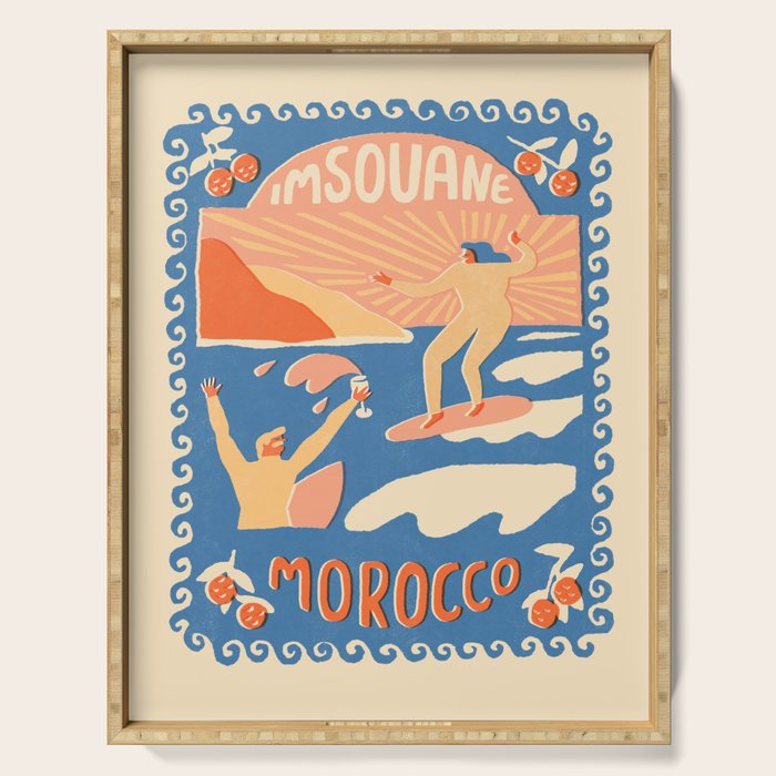 Morocco surf Serving Tray Gallery Image 1