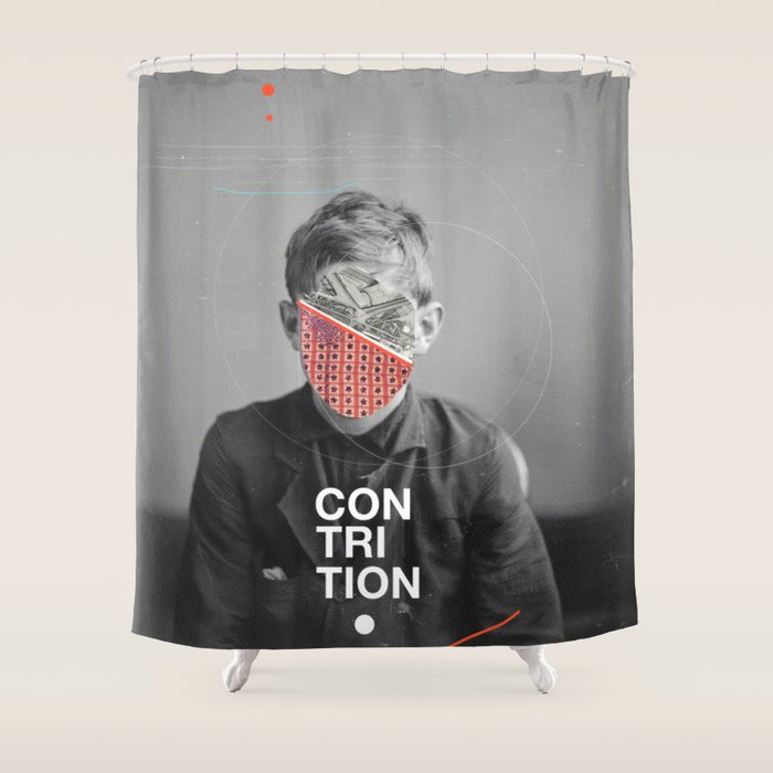 Contrition Shower Curtain Gallery Image 1