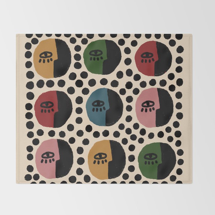 Little Faces Throw Blanket Gallery Image 2