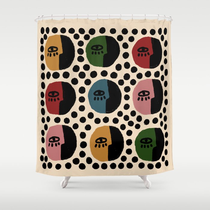 Little Faces Shower Curtain Gallery Image 1