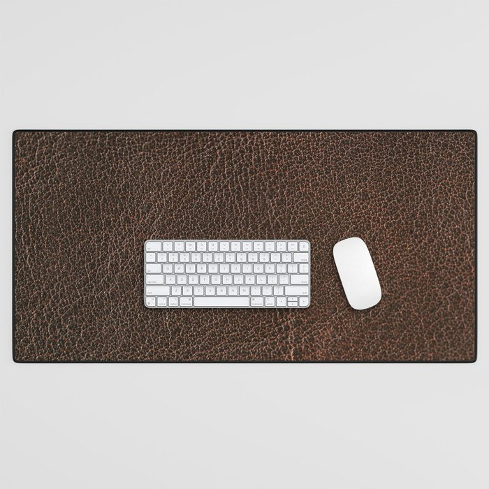 Brown leather Desk Mat Gallery Image 1