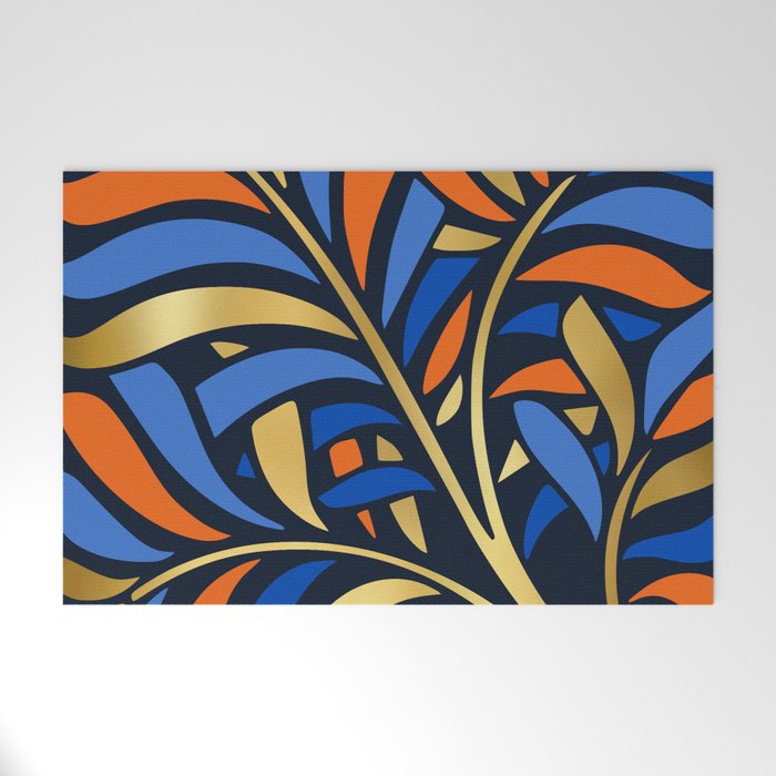 Tropical Leaf Decor Welcome Mat Gallery Image 1