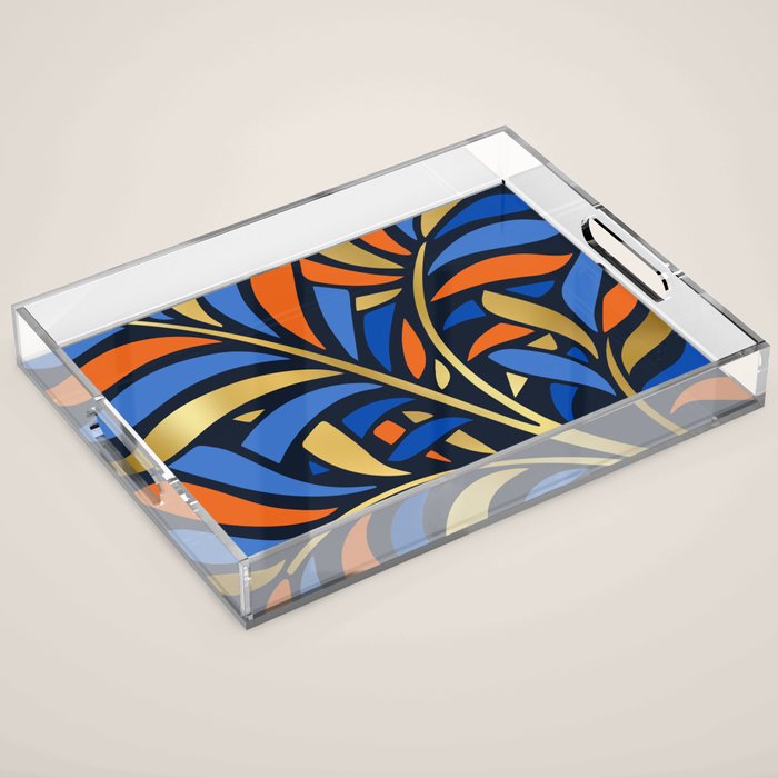 Tropical Leaf Decor Acrylic Tray Gallery Image 1
