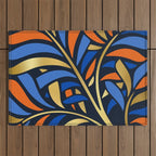 Tropical Leaf Decor Outdoor Rug Gallery Image 1