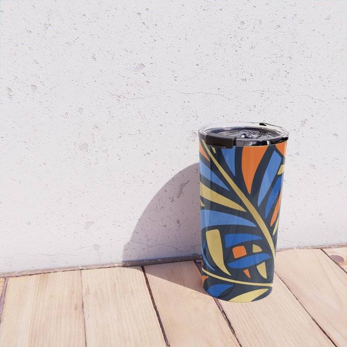 Tropical Leaf Decor Travel Mug Gallery Image 4