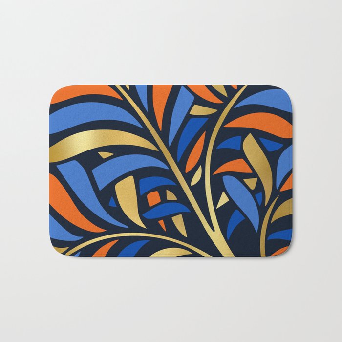 Tropical Leaf Decor Bath Mat Gallery Image 1