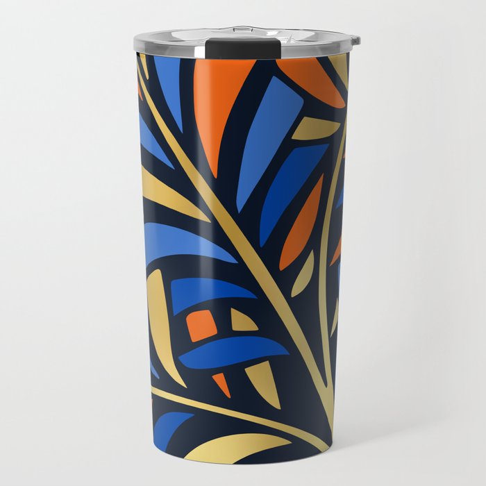 Tropical Leaf Decor Travel Mug Gallery Image 1