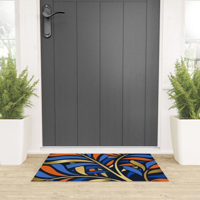Tropical Leaf Decor Welcome Mat Gallery Image 3