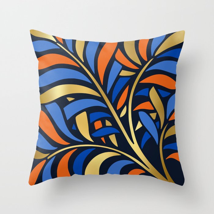Tropical Leaf Decor Throw Pillow Gallery Image 6