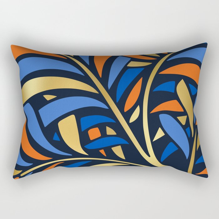 Tropical Leaf Decor Rectangular Pillow Gallery Image 1