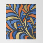 Tropical Leaf Decor Throw Blanket Gallery Image 2