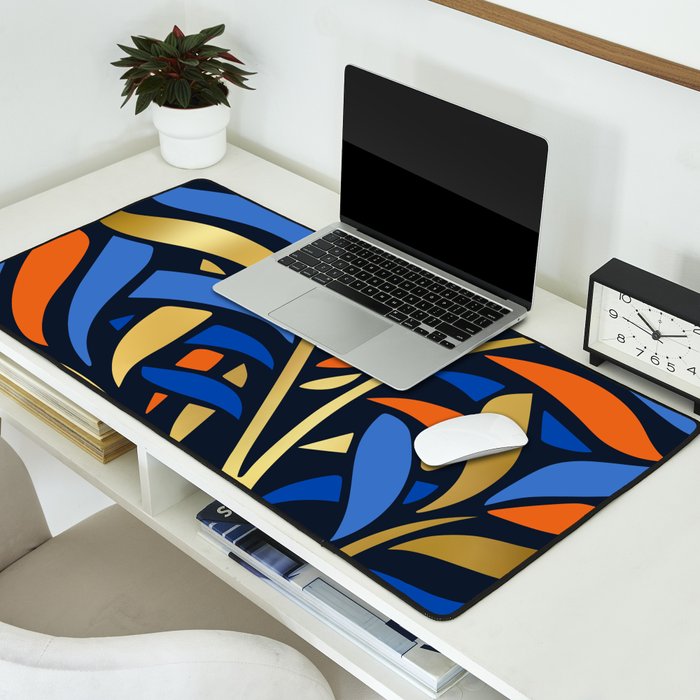 Tropical Leaf Decor Desk Mat Gallery Image 2