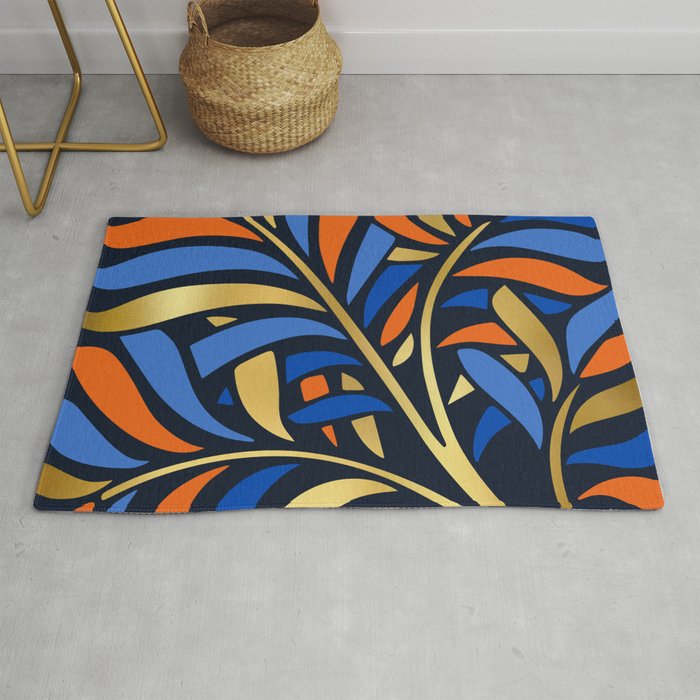 Tropical Leaf Decor Rug Gallery Image 1
