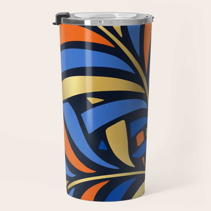 Tropical Leaf Decor Travel Mug Gallery Image 3