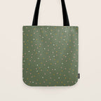 Confetti Pink Gold Cream On Muted Green Tote Bag Gallery Image 1