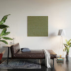 Confetti Pink Gold Cream On Muted Green Wood Wall Art Gallery Image 2