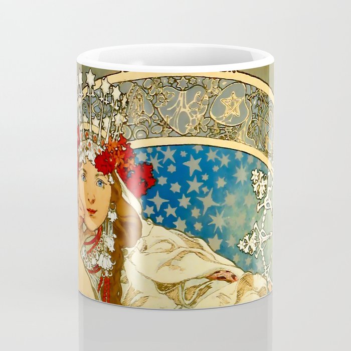 Alphonse Mucha  "Princess Hyacinth" Coffee Mug Gallery Image 4