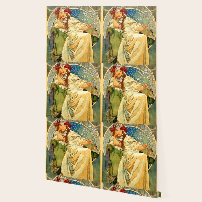 Alphonse Mucha  "Princess Hyacinth" Wallpaper Gallery Image 2