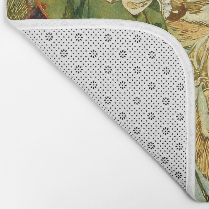 Alphonse Mucha  "Princess Hyacinth" Bath Mat Gallery Image 2