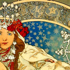Alphonse Mucha  "Princess Hyacinth" Coffee Mug Gallery Image 2