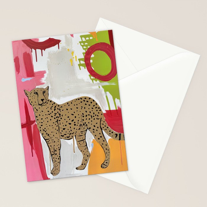 Costal Cheetah  Stationery Card Gallery Image 2