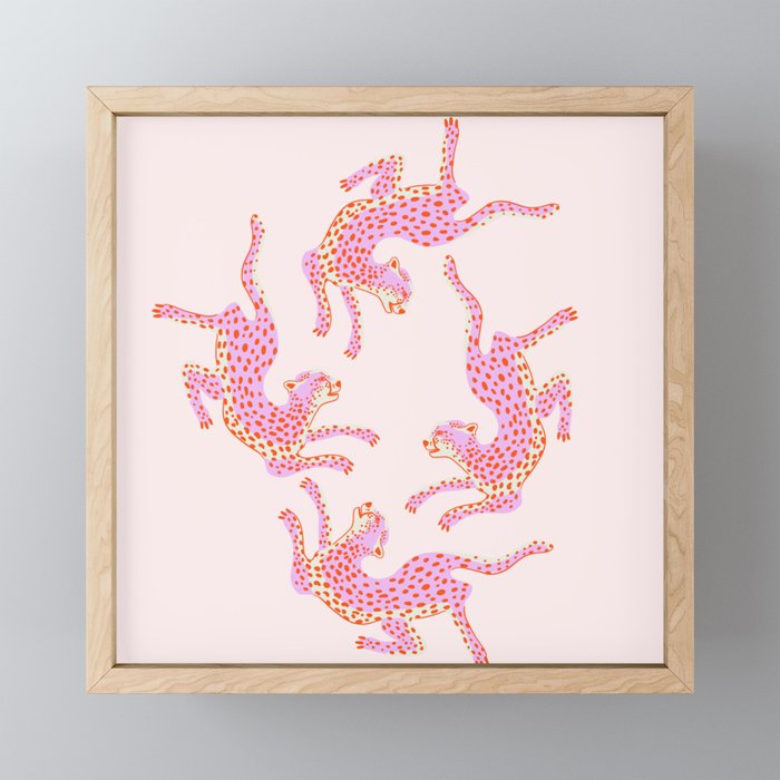 Just pink jungle life Mini Art Print Gallery Image 1