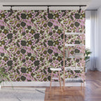 Illuminated garden silhouette Wall Mural Gallery Image 1