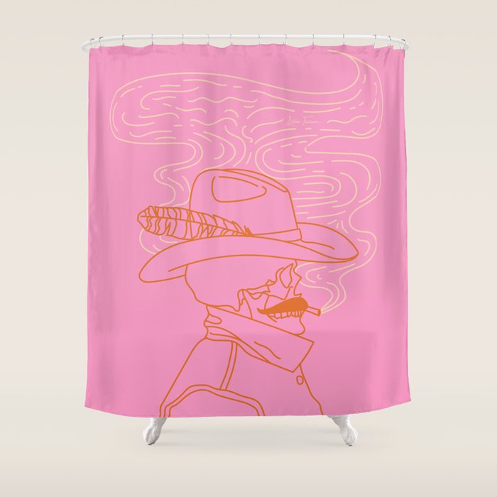 Love or Die Tryinâ - Cowhand Shower Curtain Gallery Image 1
